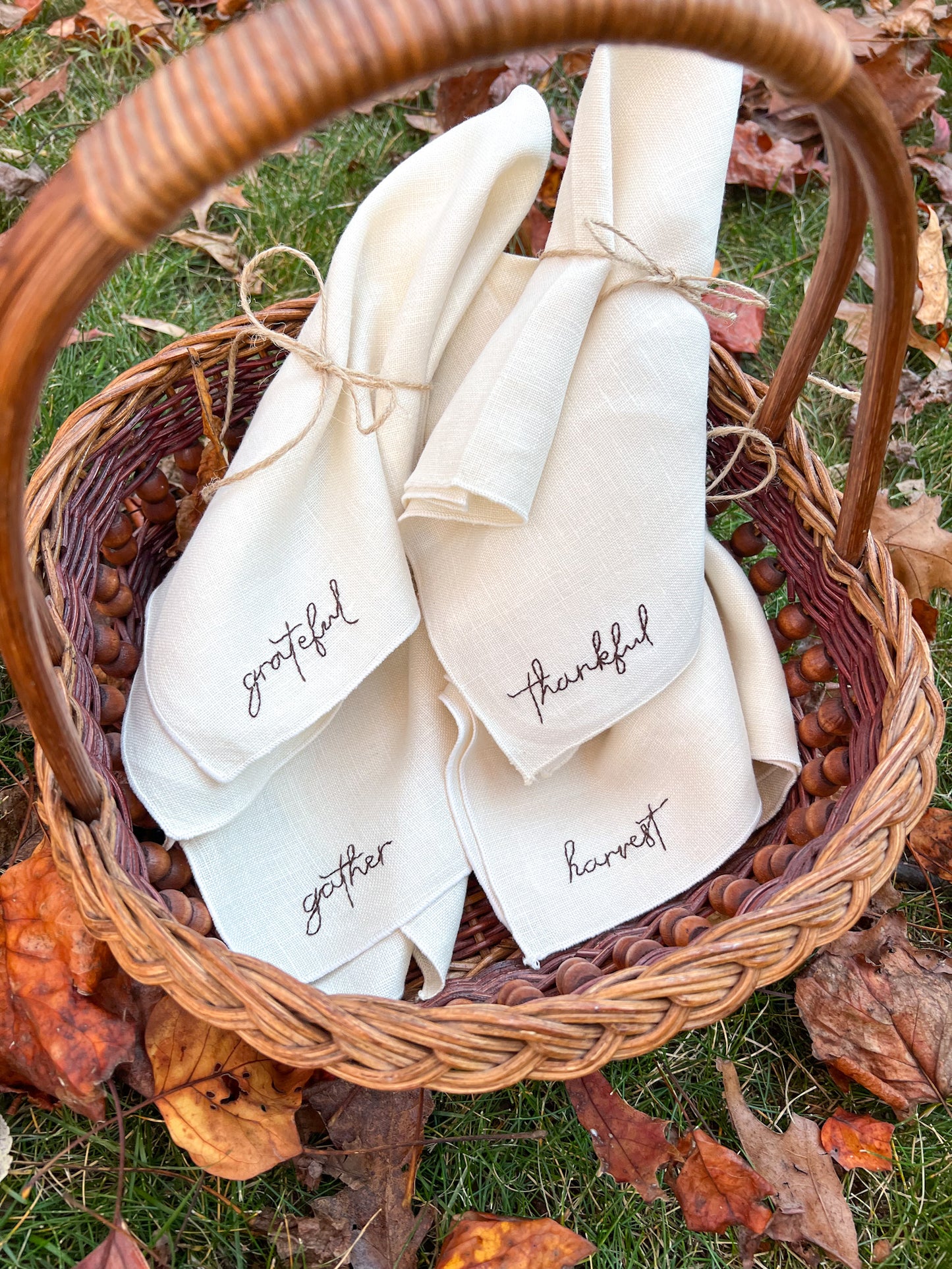 Set of 4 Thanksgiving Napkins