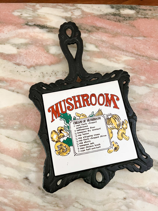 Vintage Mushroom Trivet